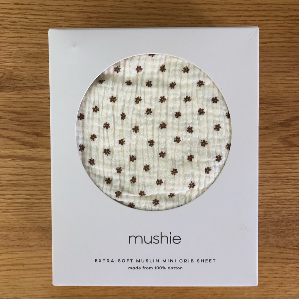 Extra soft mini muslin crib sheet